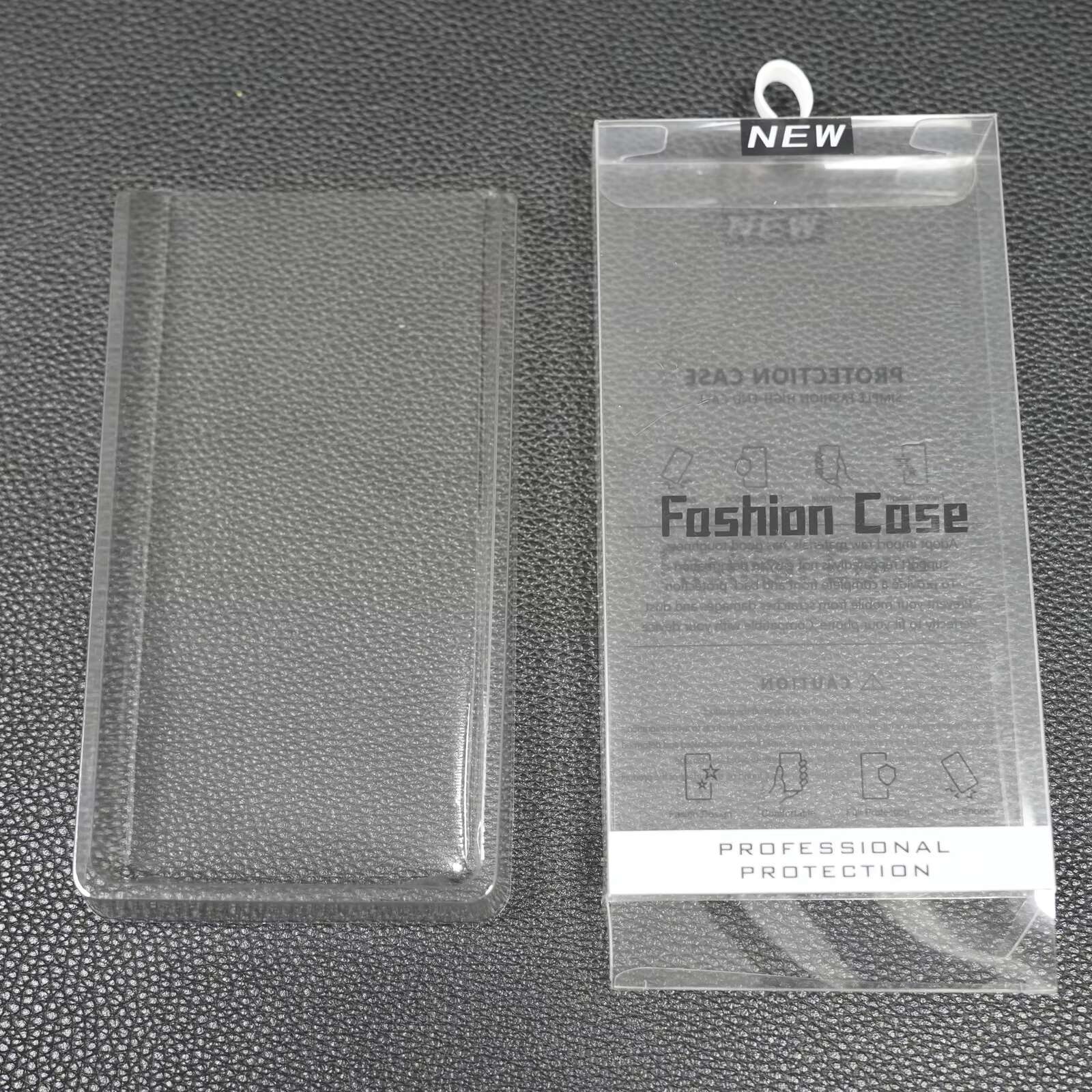 Custom Mobile Cover Transparent Package Plastic PVC Phone Retail Packaging Box iPhone for Samsung Case