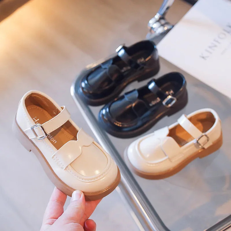 Baby Girl PU Shoes Wedding Party Daily Lolita Fashion Kids Flats Sweet Princess School Loafer 2335 Footwear 250319