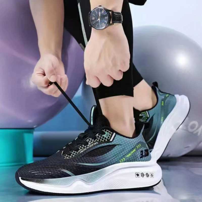 Mens Sneakers Breathable Running Shoes Lightweight Platform Shoes Comfortable Soft Casual Shoes Outdoor Non Slip Tennis Shoe Z250319