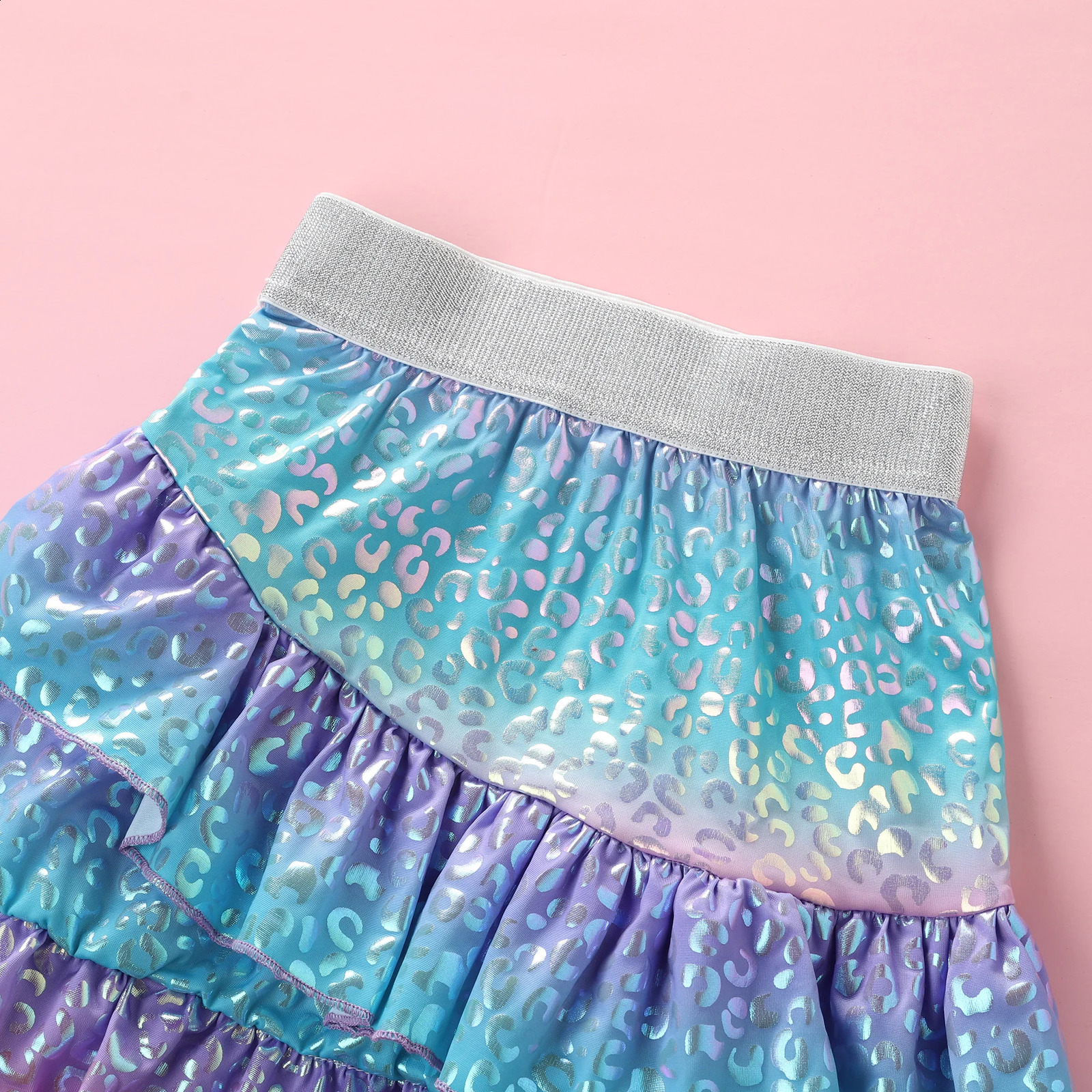 Summer Mermaid Rainbow Fish Scales Summer Birthday Party Colorful Skirt F5510 for Primary and Secondary School Girls F5510 250319