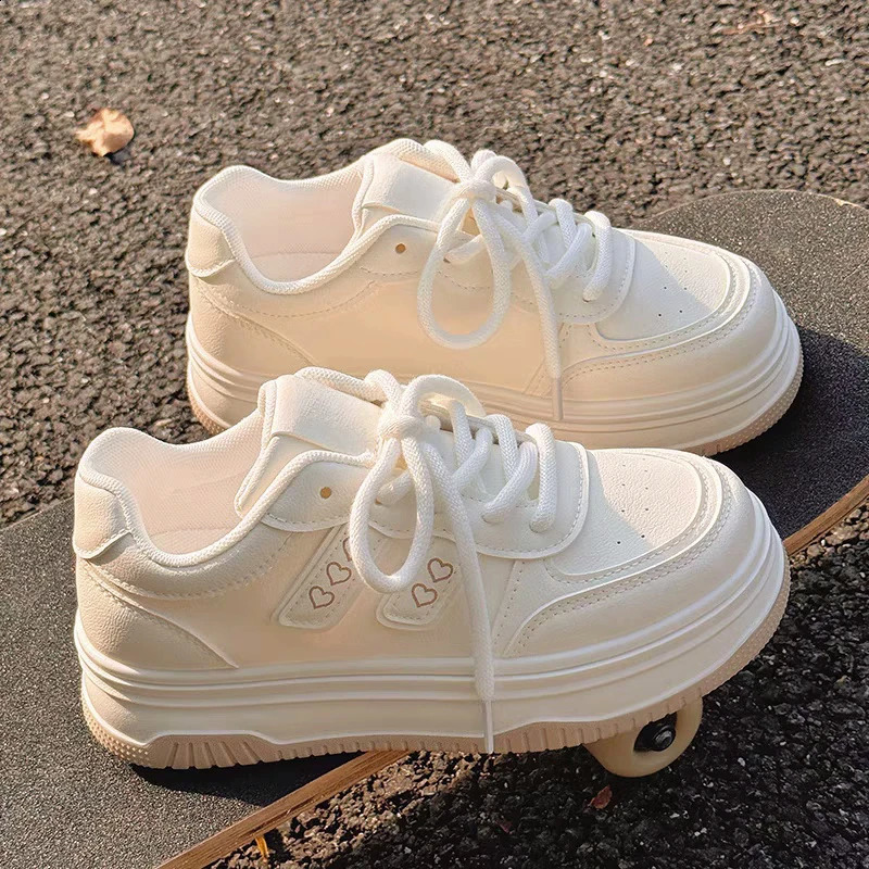 Children Sports Board Shoes for Girls Lightweight Sneakers Kids Soft Bottom Breathable Casual Shoes Toddler Boys Flat Skate Shoe 250319