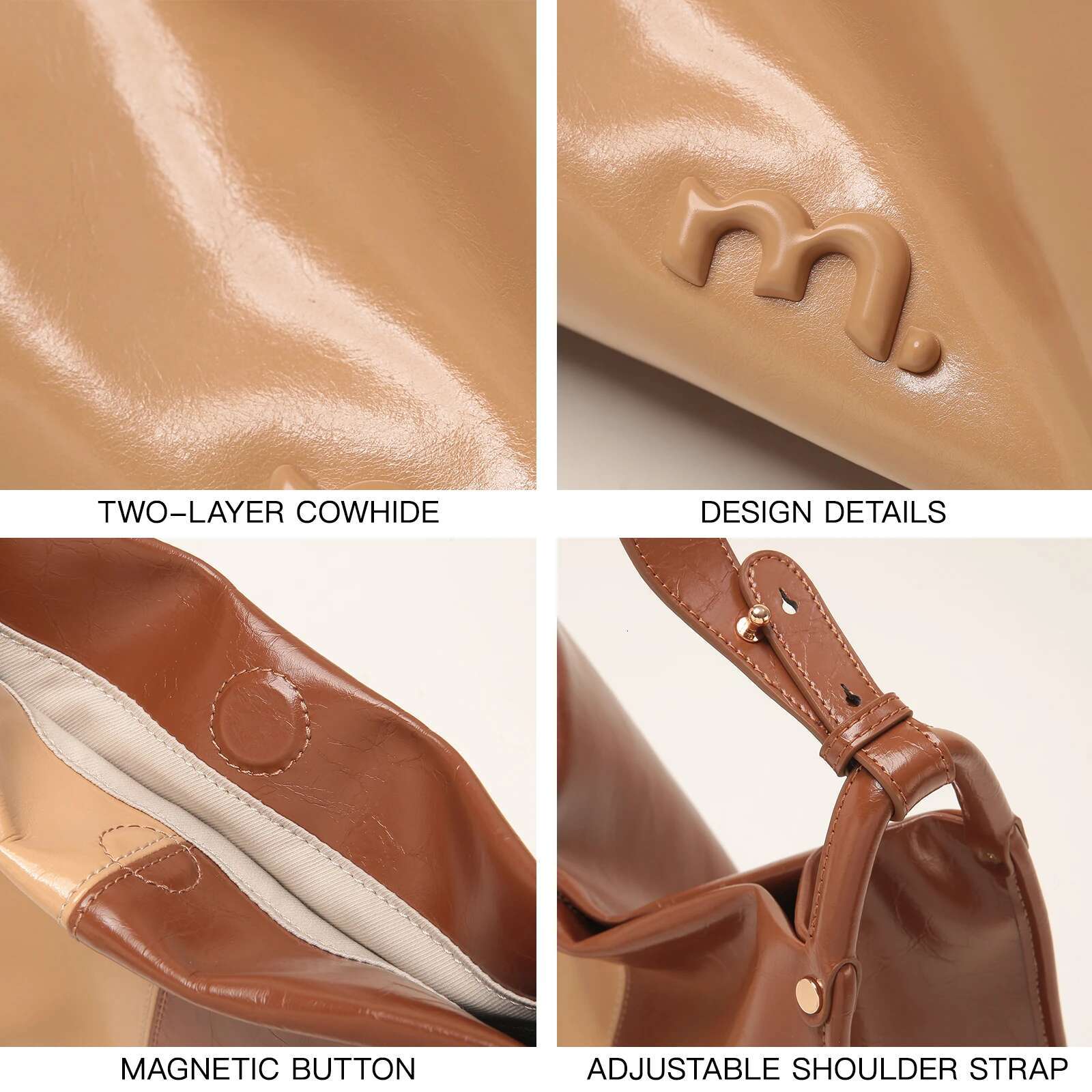 ITAMOOD Color Block Splicing Ladies Tote Leather Women's Handbag Original Designer Brand Shoulder Bag