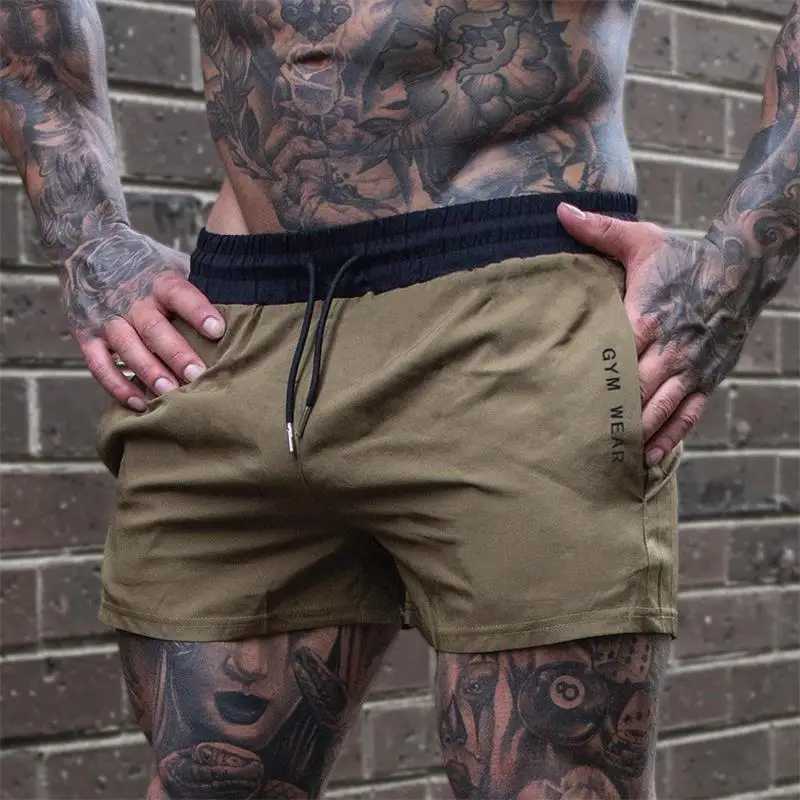 Mens hot shorts lightweight thin shorts running squat fitness shorts mens gym wear fast drying drawstring shorts W250319