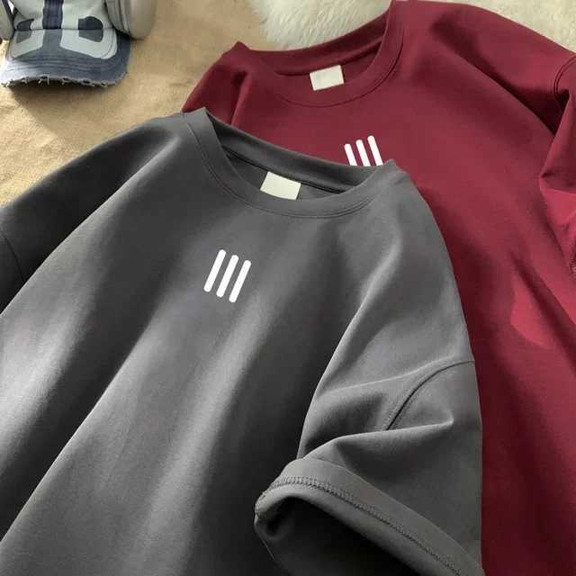 Mens Oversized T-shirts Mens Cotton T Shirt White 3XL Casual Summer Wear Fashion Print Tee Shirts for Men New Clothing2024 NewT250318