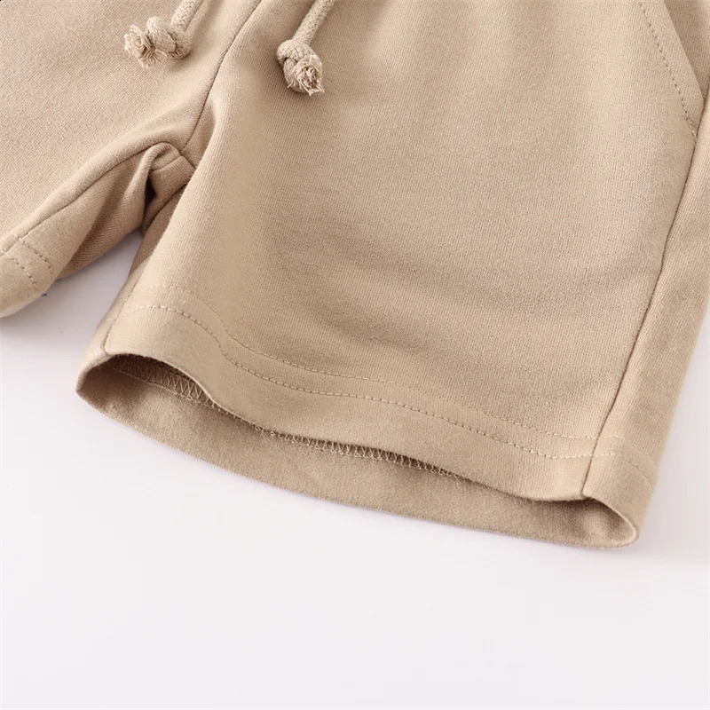 Jumping Meters 2-7T Summer Boys Shorts Plain Drawstring Kids Trousers Baby Boys Girls Short Pants Solid Childrens Clothes 250319