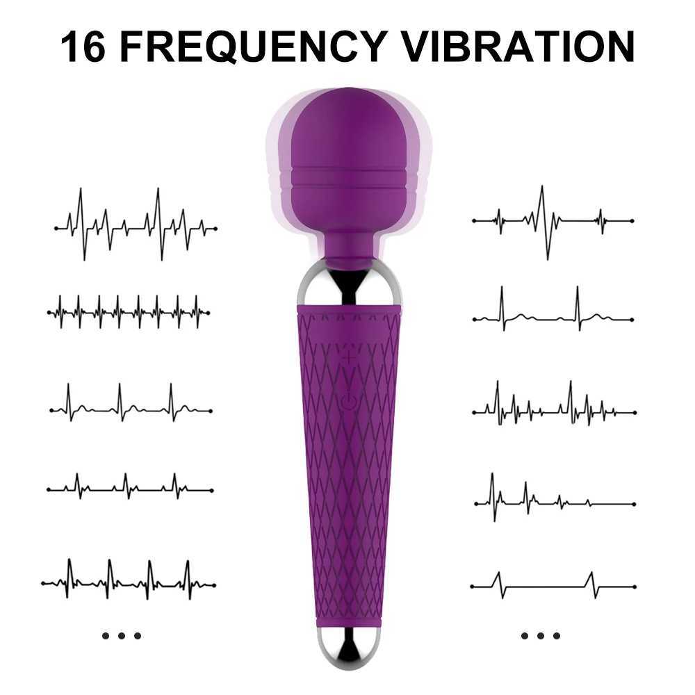 Wireless Dildos AV Vibrator Magic Wand for Women Clitoris Stimulator USB Rechargeable Massager Goods Sex Toys for Adults 18 W250319