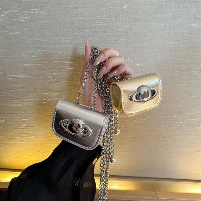 Women Mini Tote Summer Fashion Crossbody Chain Decor Shoulder Bag