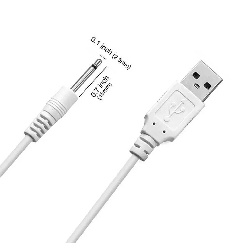 USB DC2.5 vibration charger cable charging cable used for charging adult sex toys female massage accessories universal power supply W250319