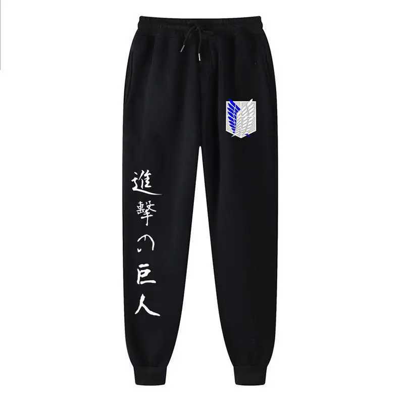 2024 Casual Anime Mens Pants Attack on Titan European and American Loose Trendy Sports X250319