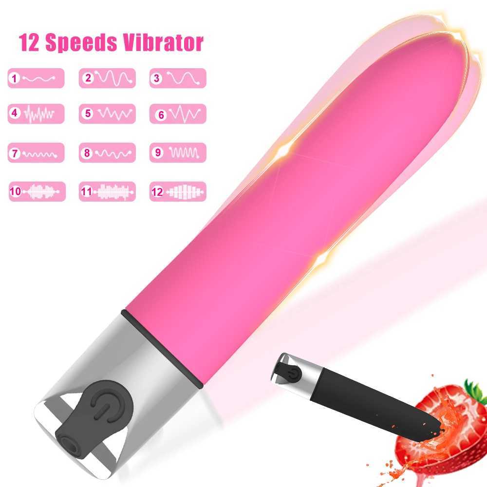 Powerful G Spot Mini Bullet Vibration Vibrator Vaginal Clitoral Stimulator Fake Penis Charging Masturbation Adult Sex Toy W250319