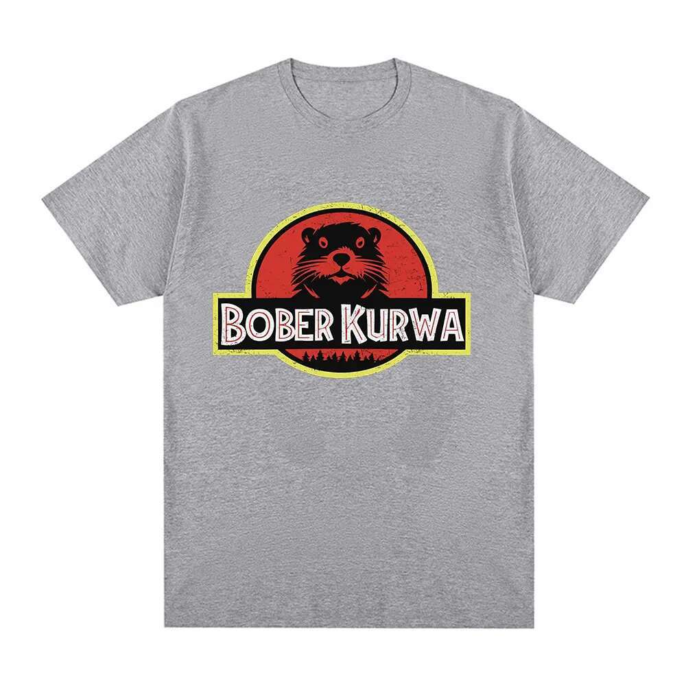 Bober Kurwa Bobr Funny Meme Graphic T-Shirt Men's Women Fashion Hip Hop Short Sleeve Loose T-Shirts 100% Cotton Cozy T Shirts