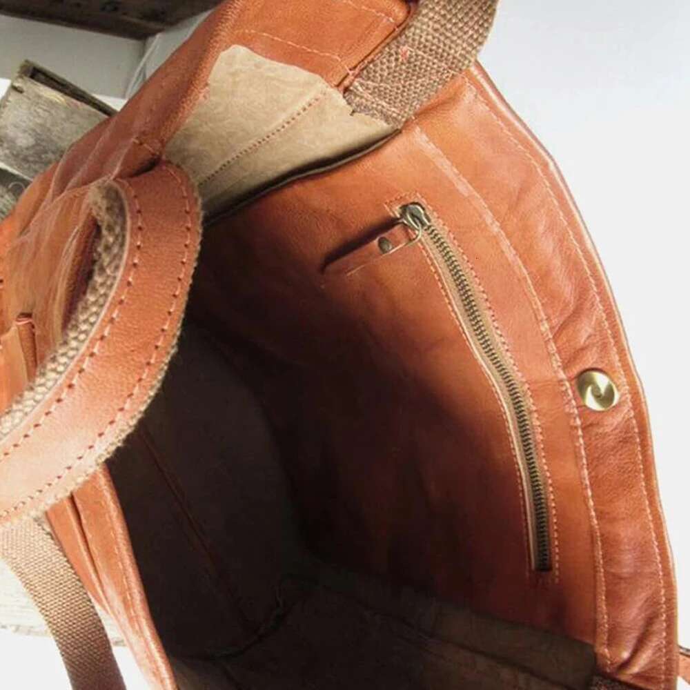 Women's Bags Retro Soft Large Capacity Tote Women Handbags Solid Color Leather Shoulder Designer Messenger Bags Ladies Shopper Bag