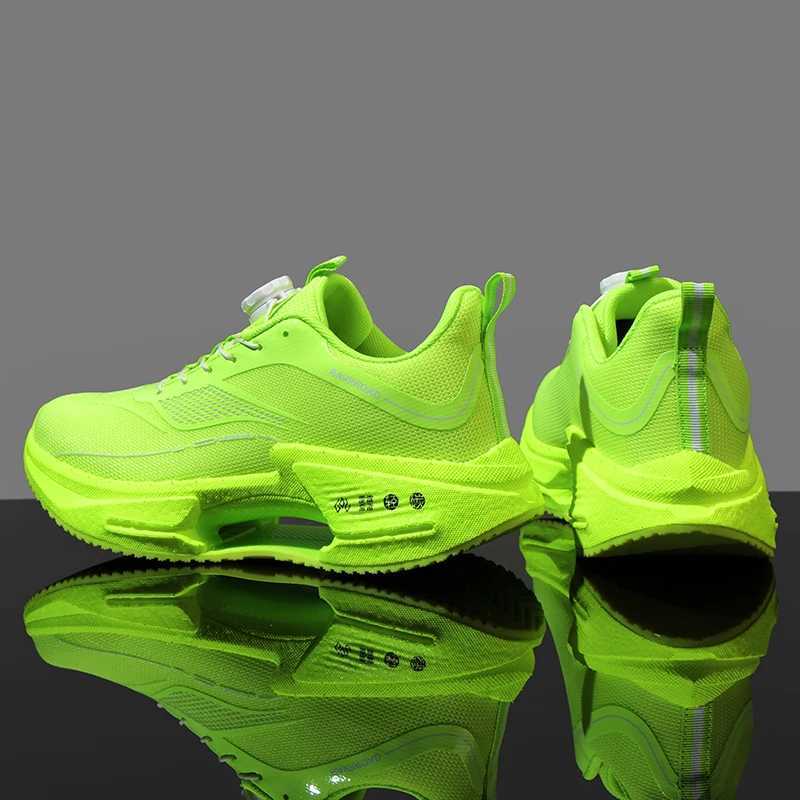 New 2025 Mens Running Shoes Air Cushioned Marathon Sports Breathable Lightweight Womens Comfortable Sports Shoes Z250319