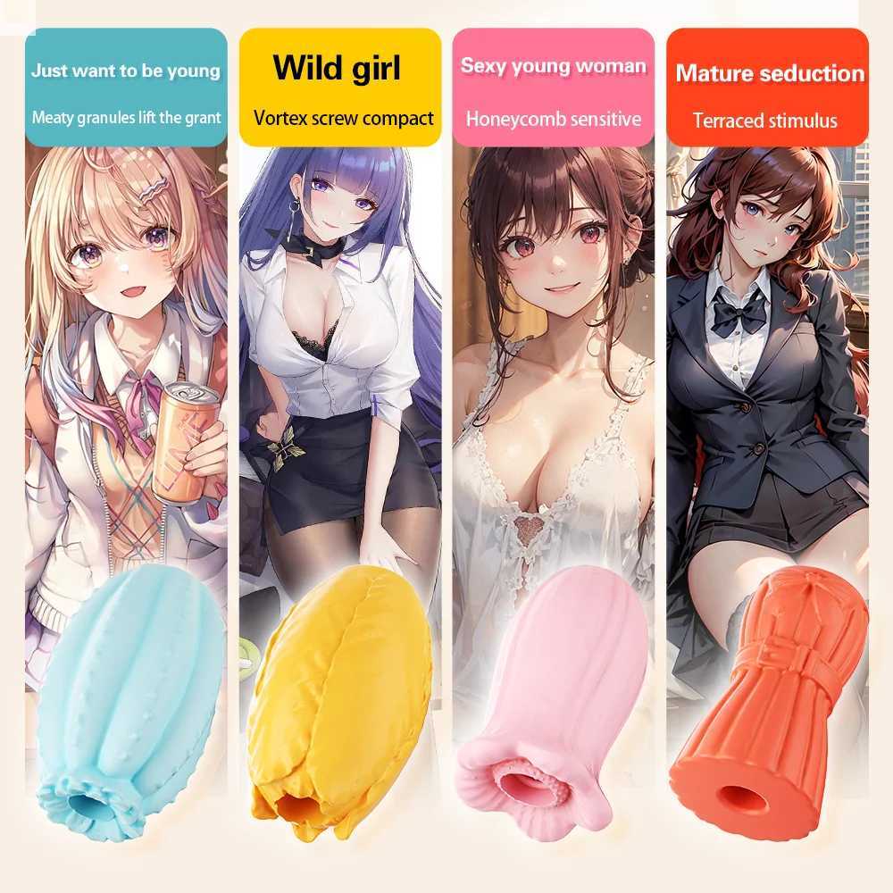 Male Masturbator Cup Soft Pussy Sex Toys Vagina Adult Endurance Exercise Adult supplies Vacuum Pocket Cup Masturbator for MenXJ250319