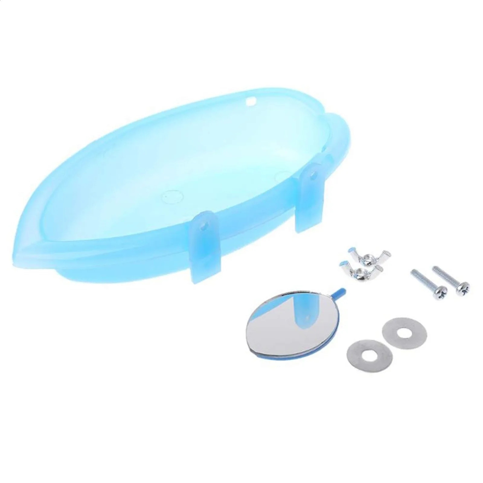 Bird water bathtub for pet cages hanging bowl parrot umbrella bird bathtubmirror 250318