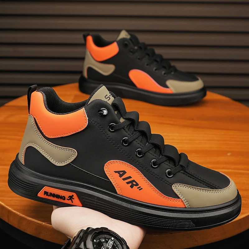 New High-top Mens Casual Shoes Four Seasons Fashion Trend Lace-up Mens Shoes Outdoor Running Sports Mens Casual Sports Shoes Z250319