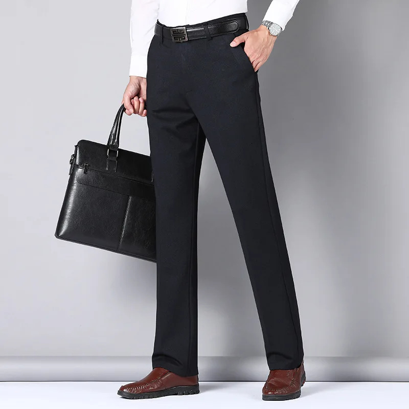 10XL oversized business mens pants loose mens Trouser mens clothing casual formal dress social suit mens elegant work slim pants 250314