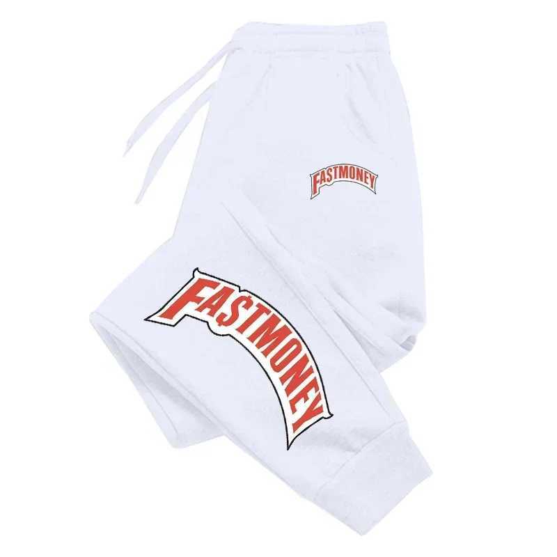 Fastmoney Printed Sports Running Trousers for Man Casual Drawstring Long Pants Fitness Outer Sweatpants Gym Wear X250319