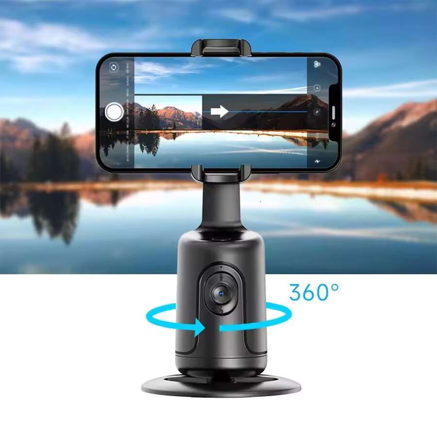 Hot Auto Face Tracking Phone Selfie Stick Smart 360degree Rotation Holder AI Follow-Up Video Vlog Live Gimbal Stabilizer Tripod