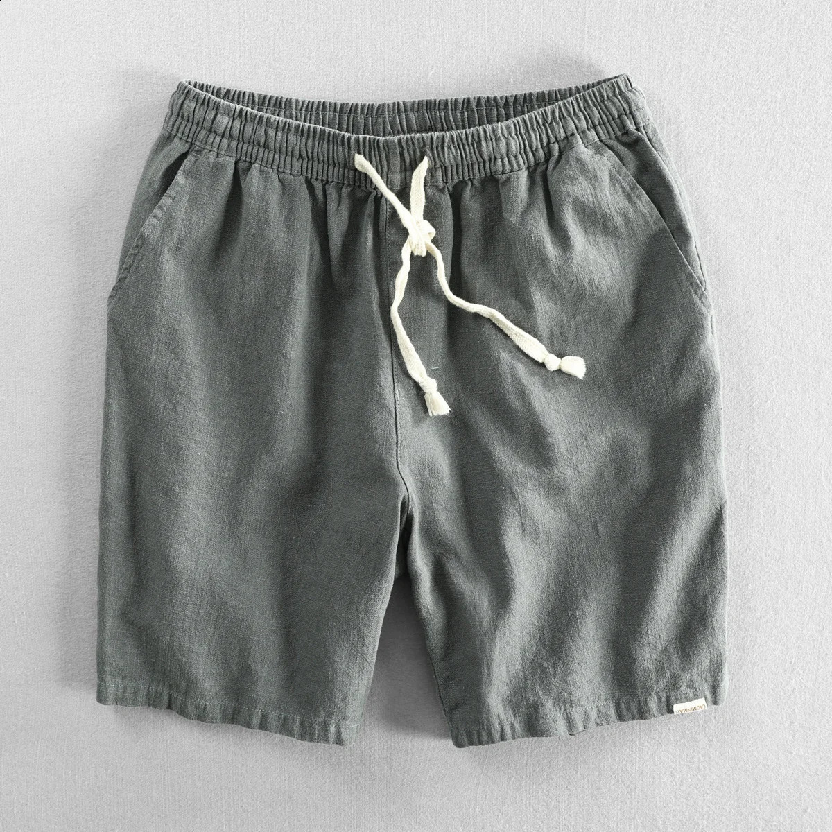 Men Summer Cotton Linen Shorts Japan Candy Color Beach Holiday Home Male Simple Casual Slim Fit Harajuku Soft Thin Shorts Pants 250317