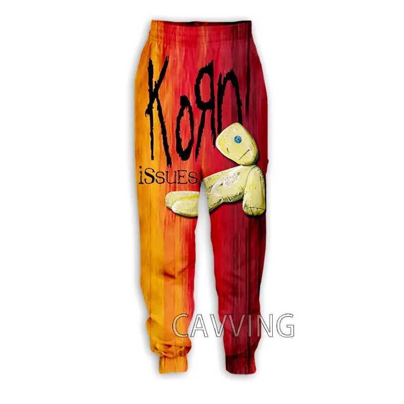 New Fashion 3D Print Korn Band Casual Pants Sports Sweatpants Straight Pants Sweatpants Jogging Pants Trousers X250319