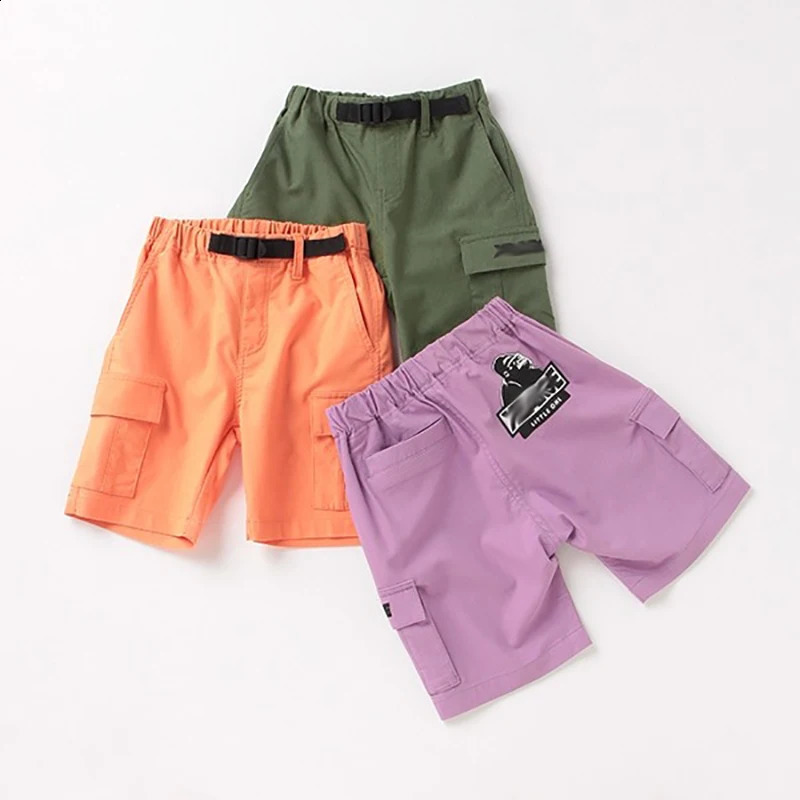 Summer Japanese Boys Girls Cartoon Gorilla Shorts Kids Streetwear Pants Children Cotton Printing Shorts Fashion Clothes 250319
