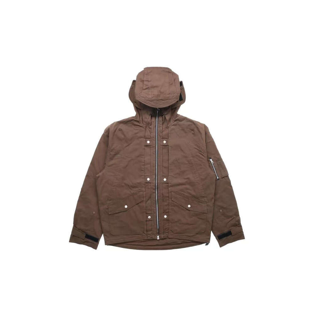 Special offer functional style multi pocket workwear hooded men's trendy brand covered ninja assault jacket