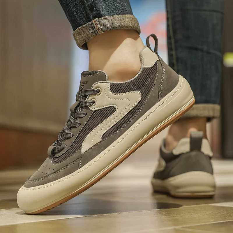 Mens Casual Shoes Corduroy Flat Comfortable Training Shoes Outdoor Trainer Sports Shoes Lightweight Men Walking Footwear Y250318