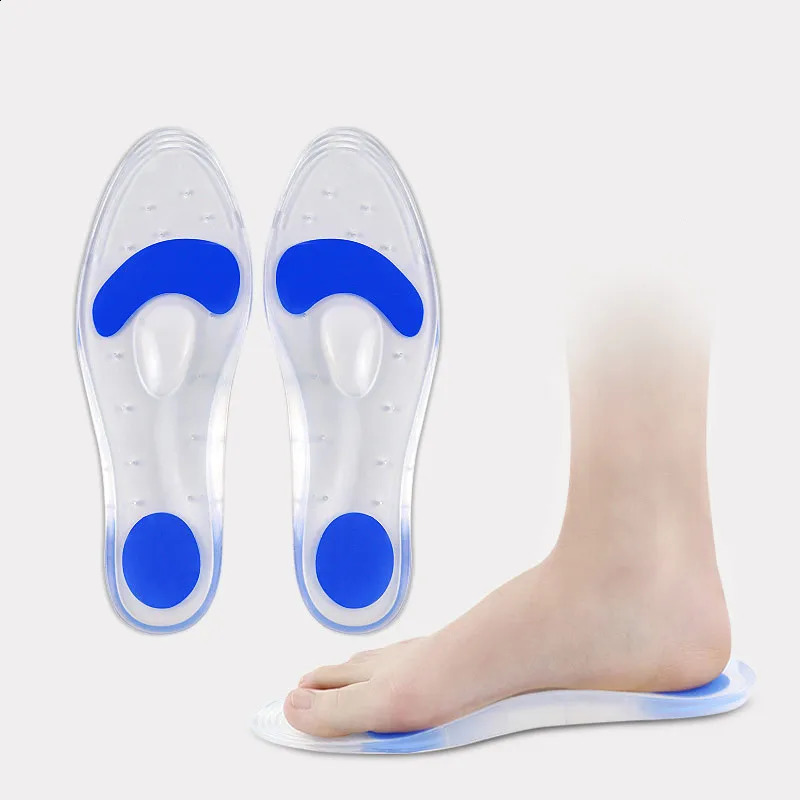 Silicone Orthopedic Insoles Flat Foot Correction Arch Support Sports Massage Insole Heel Pain Foot Pad Men Women Shoe Insole 250319