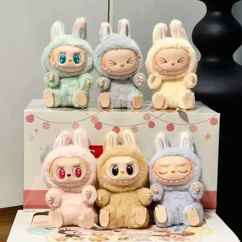 Hot The Monsters Have A Seat Series Labubu Vinyl Plush Doll Blind Box Toy Action Character Animation Model Mystery Box Gift SeriesT250318