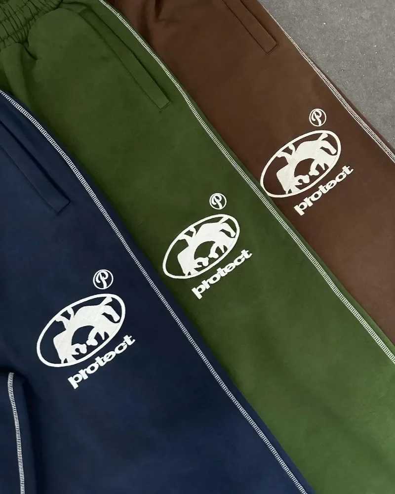 PROTECT pants New Fashion Letter Embroidery Loose Sweatpants Men Women Y2K Harajuku Hip Hop Gothic Casual Joker Pants Streetwear X250319