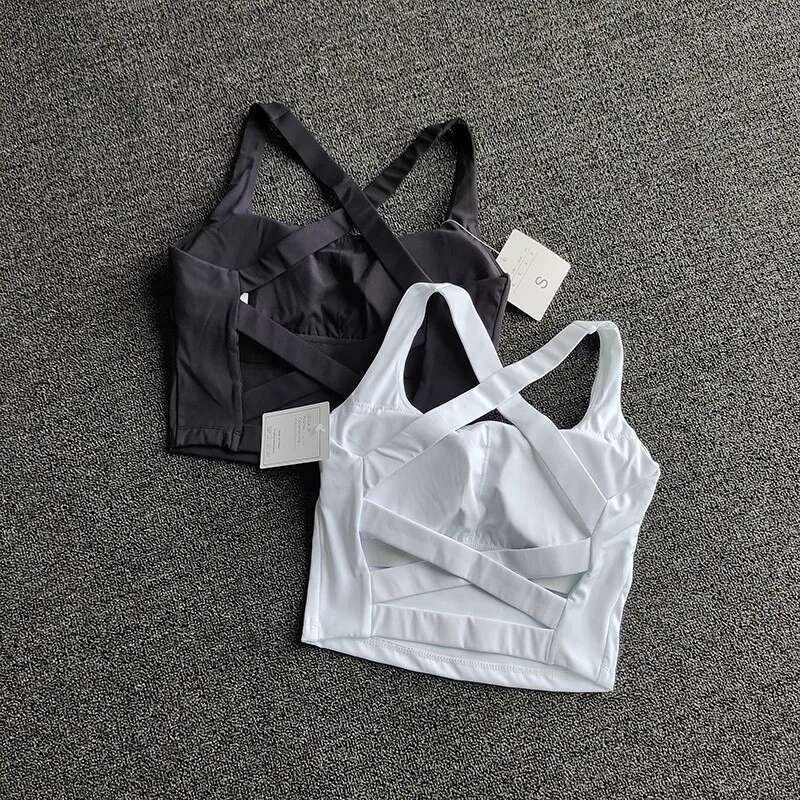 Sports Top Push Up Fiess Yoga Bra Underwear Sport Tops For Women Breathable Running Vest Bralette Gym Wear Female ddmySept