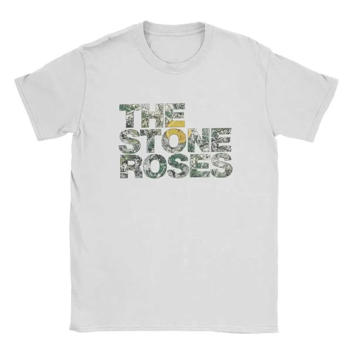 Stone Rose Mens T-shirt Pure Cotton Funny T-shirt Round Neck Christmas Travel T-shirt Short Sleeve Summer ClothingT250318
