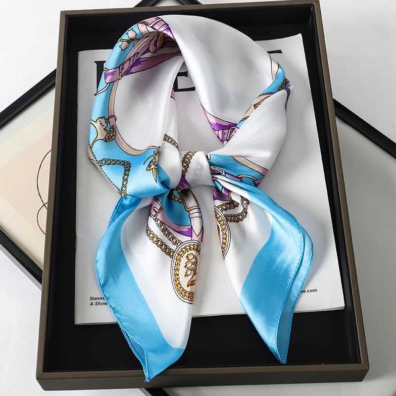 70 * 70cm silk scarf luxury design scarf fabric printed shawl bag kerchief headscarf Fem hair wrist strap Bandana neck tie X250319