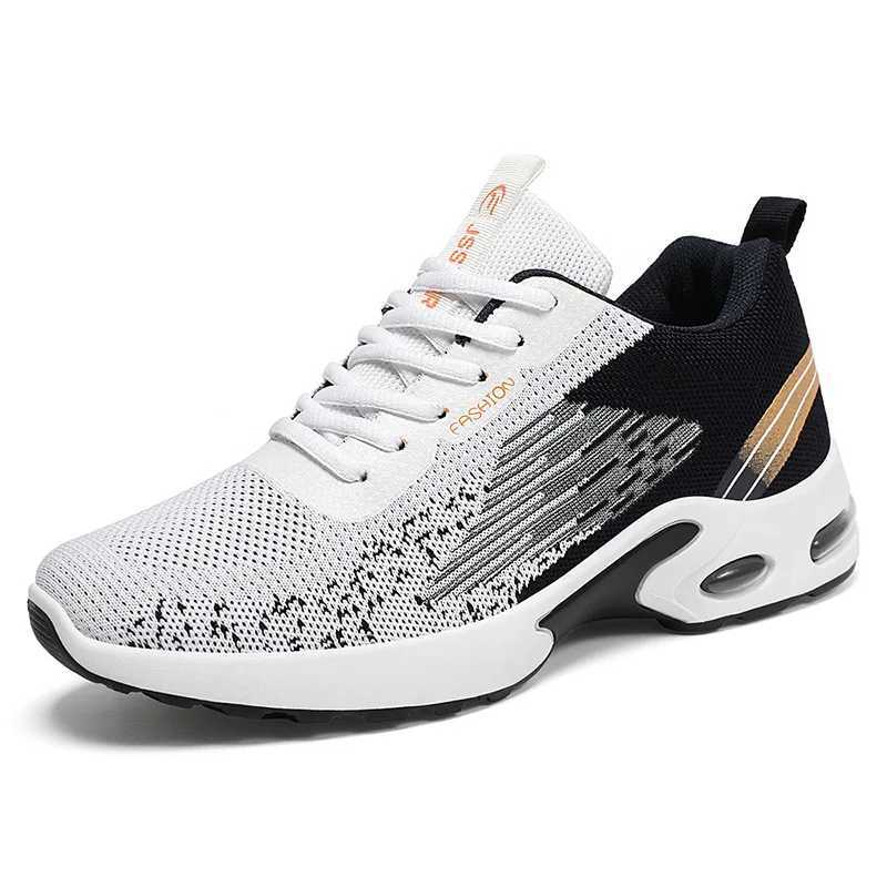 Mens Sneakers Mens Breathable Knit Sneakers Soft Sole Comfort Shoes for Sports 2025 Free Shipping Shoes Z250812
