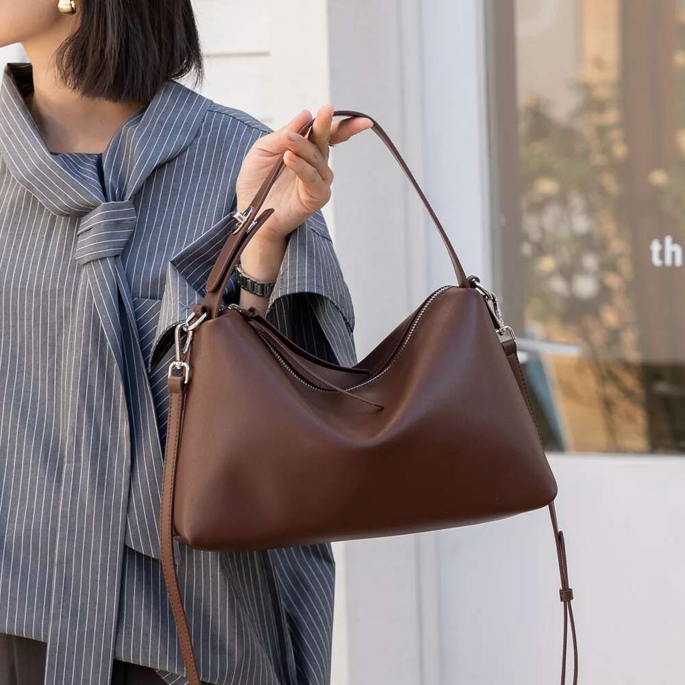 Genuine Leather Fashon Brand Designer Women Shoulder Cross Bags Ladies Good Quality Handbag 2025 New
