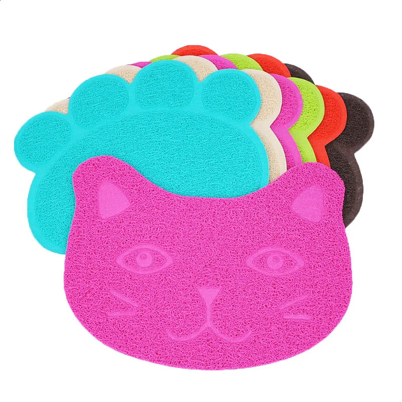 KOMMILIFE Silicone Pet Mat For CatS NonSlip Cat Bowl Pad Feeding Placemat Litter Accessories 250312