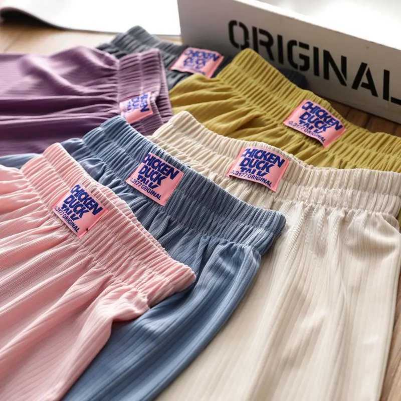 2024 Summer Girls Casual Loose Thin Pant Baby Kids Children Trousers Soft ComfortableT250318