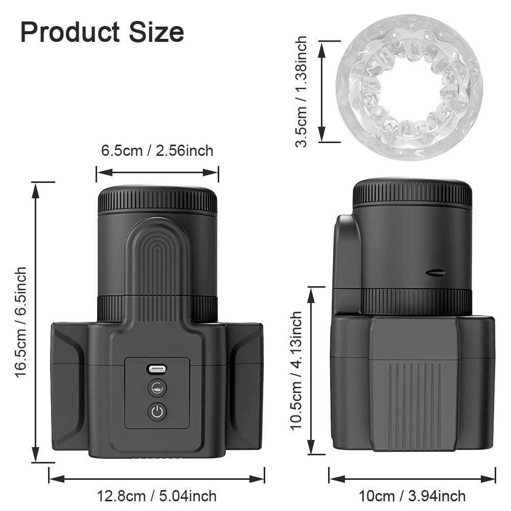 Automatic Masturbator Sex Toy Mens Masturbator Cup Push type Telescopic Masturbation Piston Open Adult EquipmentXJ250319