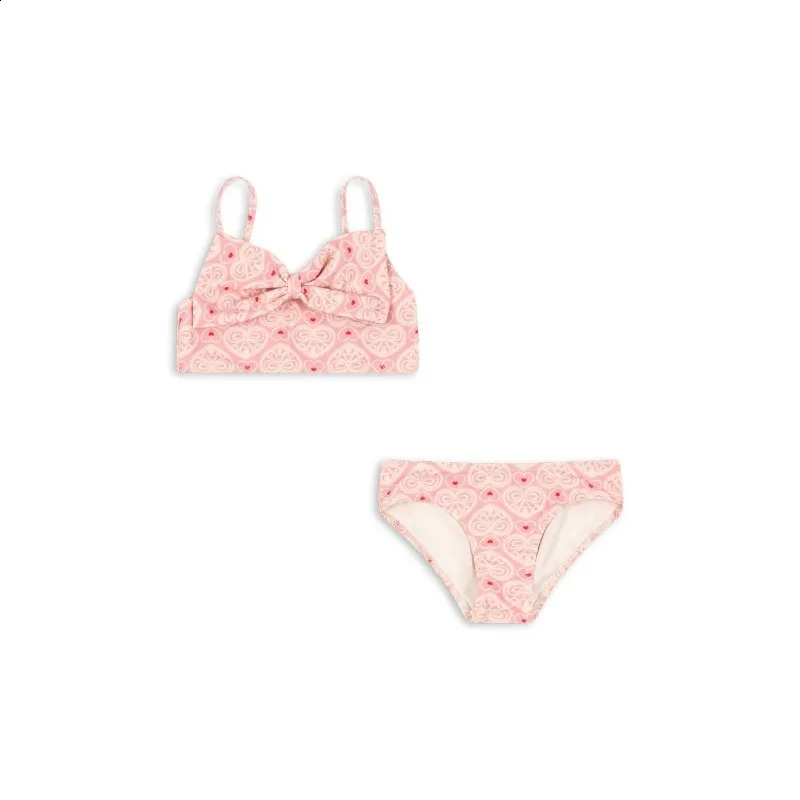 Girl Swimwears Bow Love Baby Swimwear Kids Vacation Sunscreen Swimsuits Bikini Teen Swimsuit for Girls Bikinis Biquini Mayo 250319