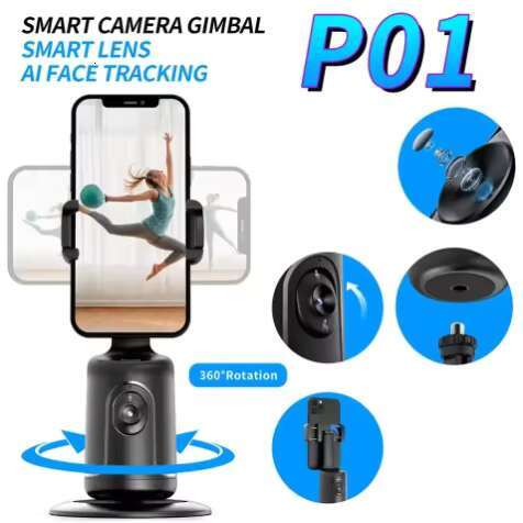 Hot Auto Face Tracking Phone Selfie Stick Smart 360degree Rotation Holder AI Follow-Up Video Vlog Live Gimbal Stabilizer Tripod