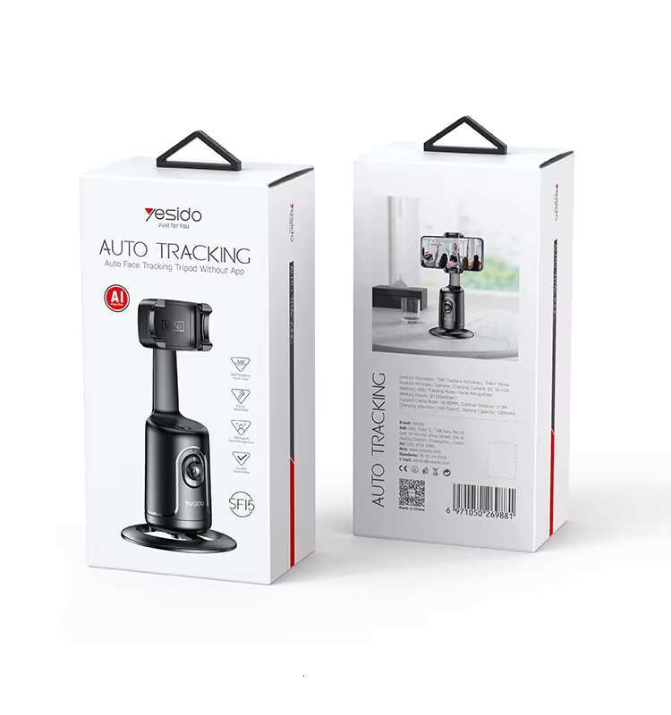 SF15 Yesido AI Intelligent Auto Face Tracking 360 Gimbal Stabilizer Phone Tripod Selfie Stick