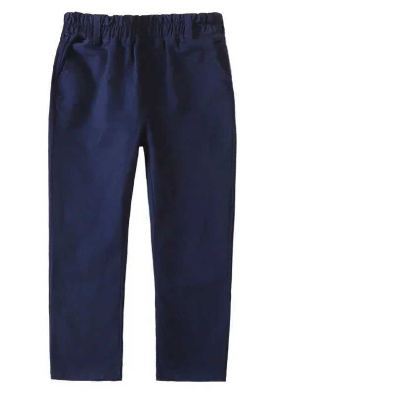 Black Navy Blue Khaki Childrens Clothes Long Pants Spring Childrens Navy School Uniform Student Suit Pants Boys Girls ClothesT250318