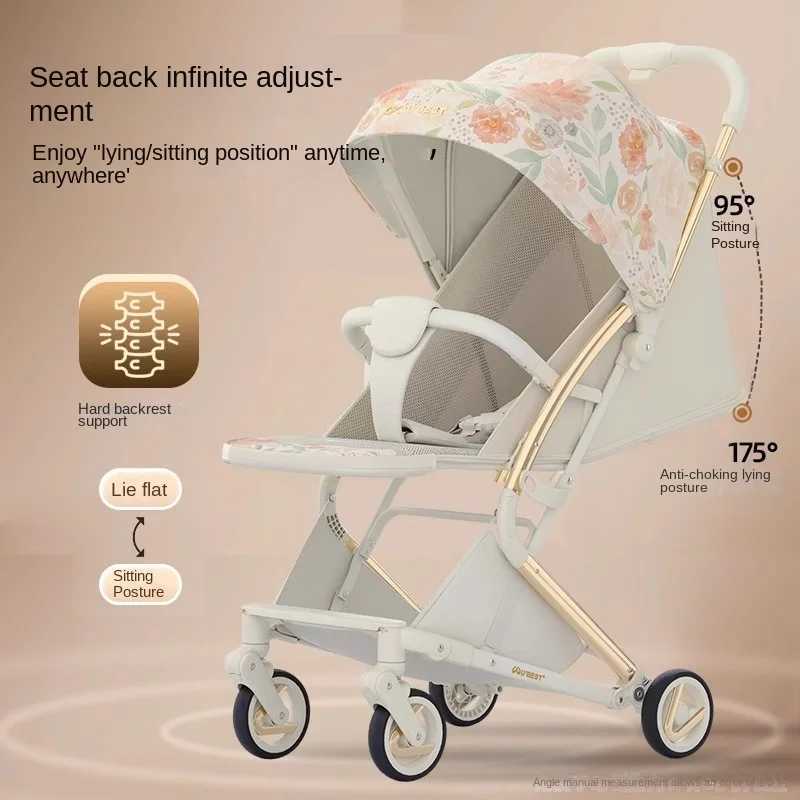 New baby stroller childrens walking baby god lightweight folding pocket cart childrens four-wheel stroller umbrella cart Z250319