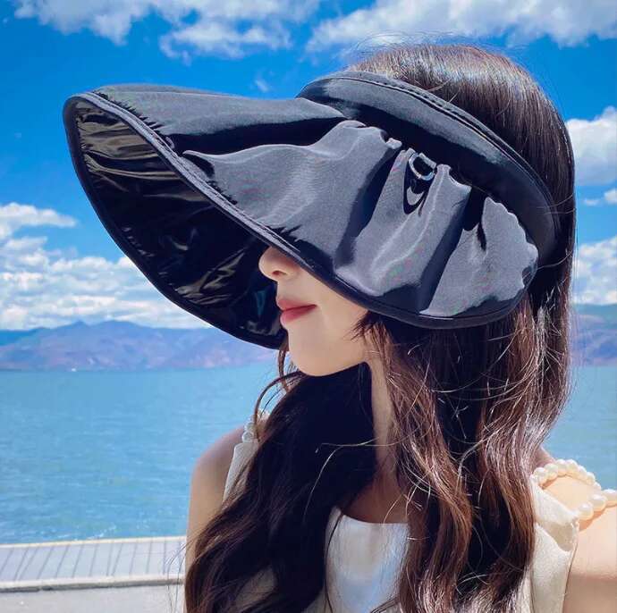 2025 Summer Sun Women's Summer Sun Protection UV Beach Shell Hairpin Women's Travel Fisherman Hat