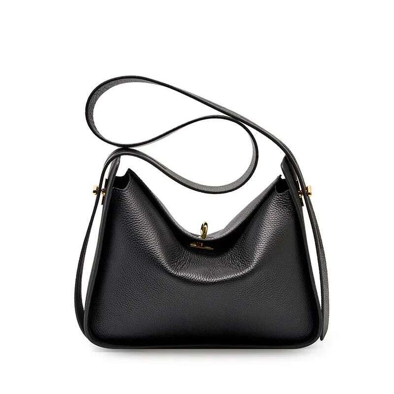Women's Genuine Leather Shoulder Bags Niche Design Cowhide Crossbody Bag