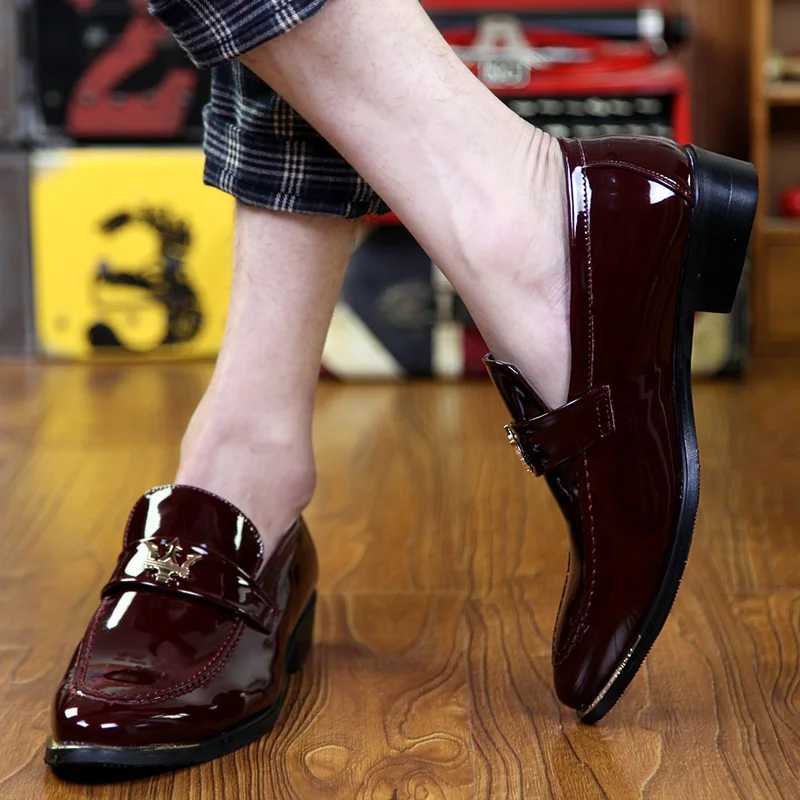 Luxury Italian Dress Shoes for Men Oxford Leather Casual Business Shoes for Men Office Shoes for Men Wedding Formal Shoes 2024XJ250319