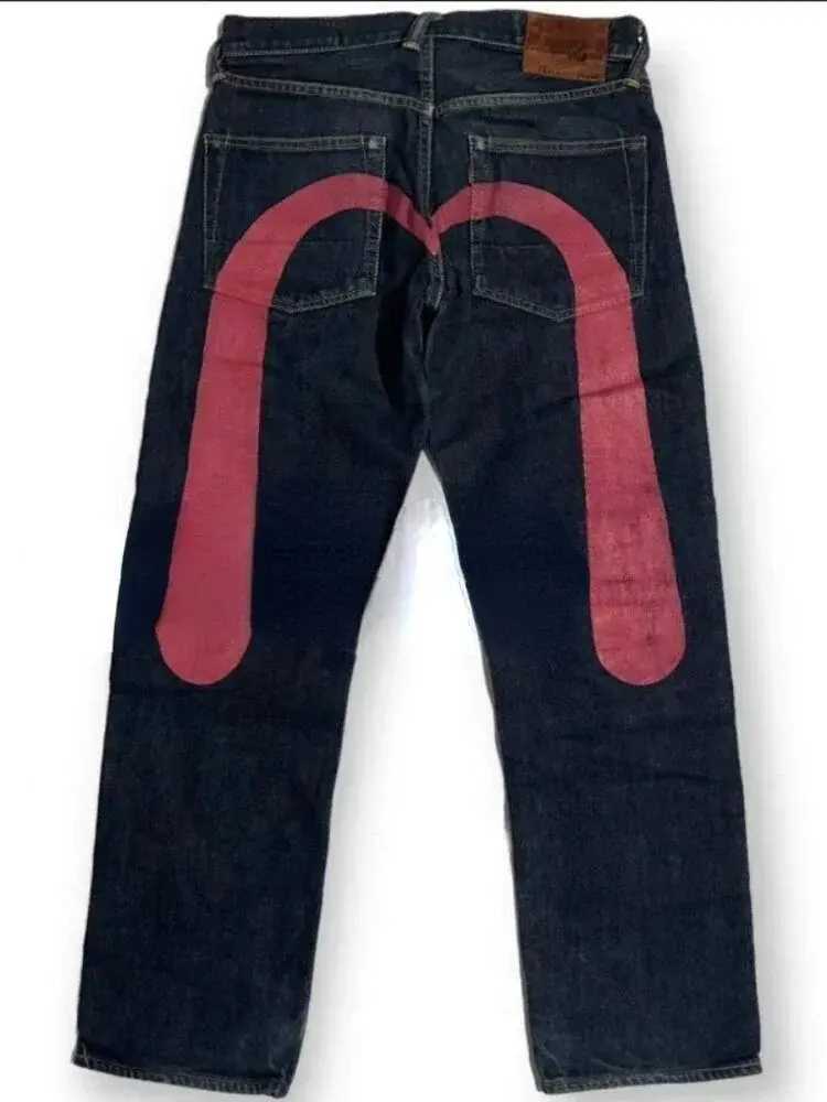Women Y2K Jeans 2024 New Retro Personalized Print Jeans Men Unisex Punk Hip Hop Gothic Loose Straight Jeans treet wearT250319