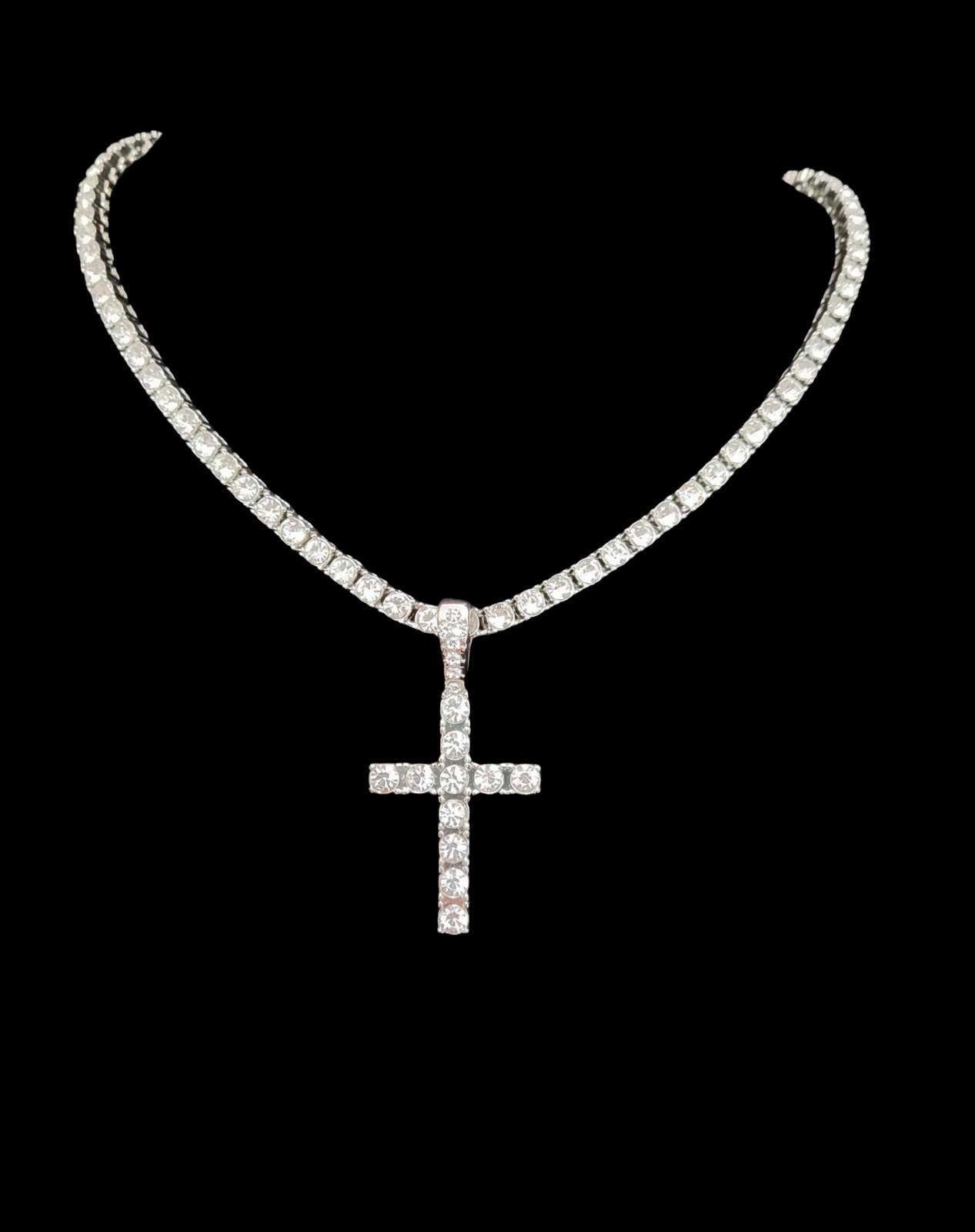 Arrived Hip Hop Cross Pendant Necklace Men Women Cuban Chain Iced Out Bling Necklaces HipHop Jewelry Fashion Gift 3 Styles 250313