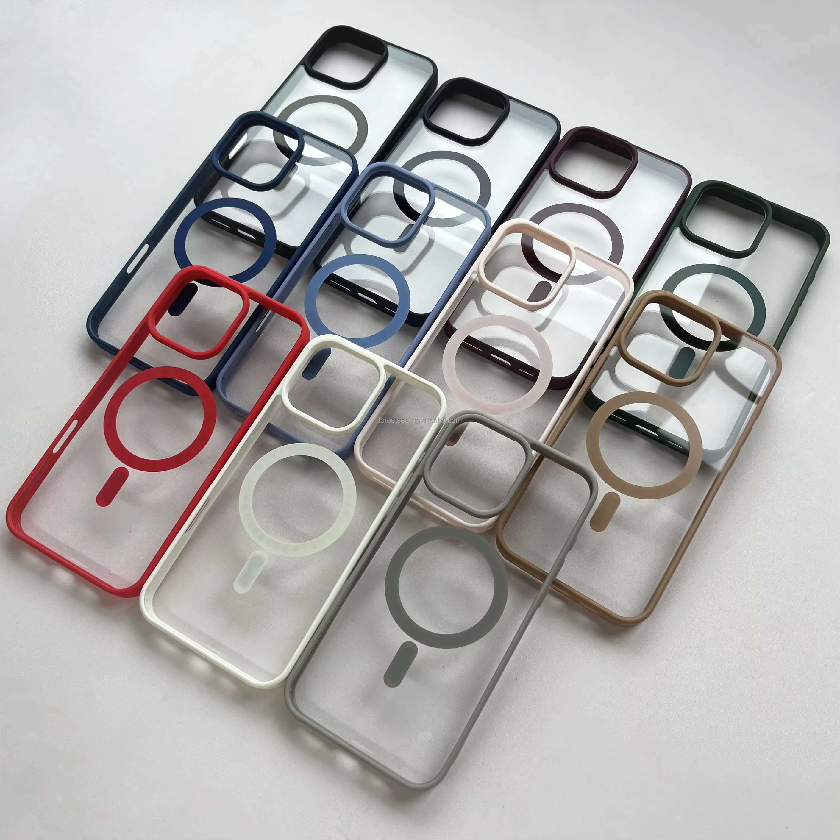 Spot Crystal Phone Case Magnetic Wholesale Flexible Full Cover Shockproonti-Drop for iPhone 16 Pro Max 15 14 Plus 13